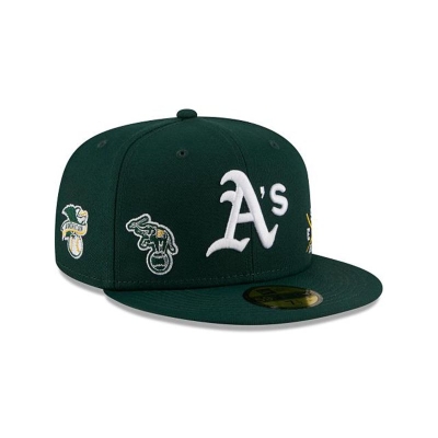 Oakland Athletics Gorra | New Era MLB Multi 59fifty Fitted Cap Mexico - Verdes